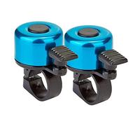 BEE&FLOWER Lot de 2 sonnettes de vélo classiques avec un beau son puissant - Accessoire de vélo pour vélo de course, VTT et scooter - Bleu