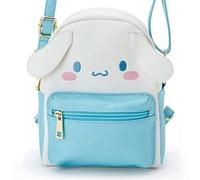 BEE&FLOWER Petit sac à dos à bandoulière mignon My Melody Kuromi en cuir PU Sac à bandoulière Petit sac à dos pour femmes filles Sac à bandoulière, bleu