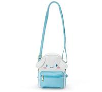 BEE&FLOWER Petit sac à dos Sac à bandoulière Mignon My Melody Kuromi Cuir PU Sac à bandoulière, bleu