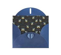 Bee Flying Printing Holiday Love Buckle Papier nacré en vrac avec enveloppes Cartes de vœux Inscription Thinking of You 10,2 x 15,2 cm