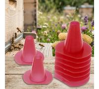 Bee for Escape Cône de sortie de ruche en plastique rouge pour un miel