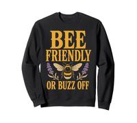 Bee Friendly Or Buzz Off Save The Bees Beekeeper Flower Sweatshirt