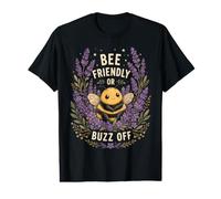 Bee Friendly Or Buzz Off Save The Bees Beekeeper Flower T-Shirt Graphique avec Valeur