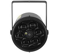 BoomTone DJ BEE-FX LZR Spot de scène 6 LED RGBW 10W, 2 Effets en-1, Lampe de scène, LZR vert, Détection musicale Mode automatique, DMX. Idéal pour Fête, Noël, Soirée, DJ, Club, Dancing, Mariage