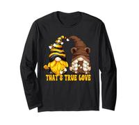 Bee GNOME True Love Graphic for Mom Funny Honey and Bear Manche Longue