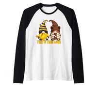 Bee GNOME True Love Graphic for Mom Funny Honey and Bear Manche Raglan