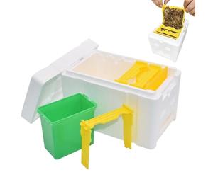 Bee Habitat Station - Weather Guard Foam, Secure Colony House, Strong Mating Box, Stable Breeding Shelter, Extra Durable Walls | Winter Ready Honey Farm Setup, Ideal for Backyard Patio Garden