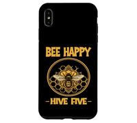 Bee Happy Hive : 5 producteurs de Miel Amusants sauvent Les Abeilles Coque pour iPhone XS Max