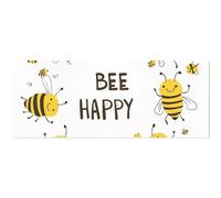 Bee Happy Lot de 2 feuilles de papier cadeau en polypropylène imperméable et résistant à la déchirure pour Noël, cadeaux d'anniversaire, décorations