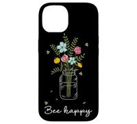 Bee Happy2 Pot Floral Coque pour iPhone 14