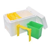 Bee Hive Box, Foam Structure, Honey Farming Kit, Lightweight Gardening Supply, 9.45x5.91x6.5 inches, Pollination Breeding Tool for Backyard Patio Starter Farm Winter Mating