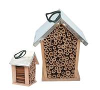 Bee Hotel - Hôtel en Bois, abri décoratif, nichoir, décoration extérieure pour Attirer Les coccinelles et Les chasses