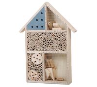 Bee House 10x14x2in Hôtel de Jardin Visible en Bois Naturel avec des Chambres diversifiées Maison de Papillons décoratifs de Bricolage pour Les coccinelles, Les Lacets, Les libellules