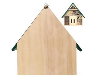 Bee House - Hôtel À Insectes En Bois, Abri À Papillons Suspendu, Décoration De Jardin Résistante Aux Intempéries | Nichoir D'habitat Naturel Pour L'observation Des Insectes Des Abeilles Sauvages, Util