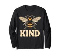 Bee Kind Shirt -Positive Kindness Motivational Graphic Tee Manche Longue