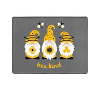 Bee Kind - Tapis doux lavable pour décoration de salon, chambre à coucher, salon - 160 x 121 cm