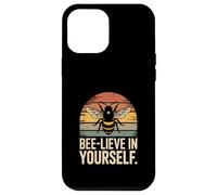 Bee Live in Yourself Retro Sunset Bee Motivation Coque pour iPhone 12 Pro Max