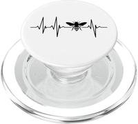 Bee Lover Heartbeat Nature & Honey PopSockets PopGrip pour MagSafe