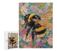 Bee on Flower Field Puzzle 1000 Pièces Educa Jouet en Bois Cadeau Unique Décoration Intérieure Jeu Éducatif Challenge Toy Adultes Et Enfants À Partir De 14 Ans 500 PCS
