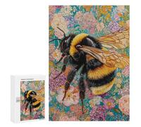 Bee on Flower Field Puzzle 300 Pièces Educa Jouet en Bois Cadeau Unique Décoration Intérieure Jeu Éducatif Challenge Toy Adultes Et Enfants À Partir De 14 Ans 300 PCS