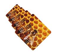 Bee On Honeycomb Lot de 4 cartes désodorisantes de voiture personnalisées pour homme et femme - Tablettes d'aromathérapie - Cartes parfumées à suspendre pour armoire de salle de bain