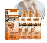 Bee Propolis Lot de 3 crèmes raffermissantes à la propolis pour le visage naturel pour femme et homme - Crème nourrissante avec extraits botaniques de gelée royale - Soin quotidien doux de la peau