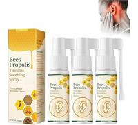 Bee Propolis Tinnitus Soothing Spray, Tinnitus Relief for Ringing Ears, Ear Tinnitus Relief for Relieves Tinnitus,Ear Discomfort (3 pcs)