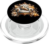 Bee Queen and Floral Wildflower Graphic for Women Honey Bee PopSockets PopGrip pour MagSafe
