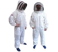 Bee Suit Combinaison d'apiculture 3 couches ultra ventilée Blanc, blanc, XS