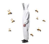 Bee Suit Ventilated - Combinaison aérée avec capot à voile, combinaison de protection en coton mélangé, vêtements d'apiculture, design léger, kit de travail sûr pour les loisirs et