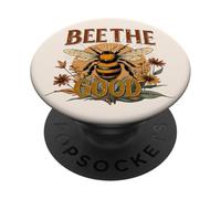 Bee The Good Design Insecte Floral automnal rétro PopSockets PopGrip Adhésif