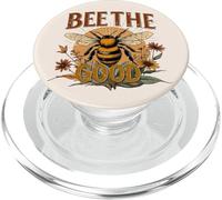 Bee The Good Design Insecte Floral automnal rétro PopSockets PopGrip pour MagSafe