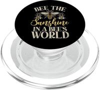 Bee The Sunshine in a Bees World Bee PopSockets PopGrip pour MagSafe