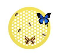 Bee Trinker Island - Île d'abeille flottante | Eau pour pollinisateurs assoiffés | Station d'eau en nid d'abeille pour et papillons, eau pour nourrir, baigner, décoration de jardin extérieur en plein