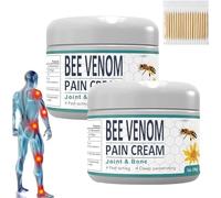 Bee Venom Pain and Bone Healing Cream - Ultra Strength Pain Relie, Bee Venom Cream for Arthritis, Bone And Joint Pain Relief Cream, Bee Venom Pain Relief Cream for Back,Neck,Hands,Feet (2PCS)