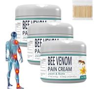 Bee Venom Pain and Bone Healing Cream - Ultra Strength Pain Relie, Bee Venom Cream for Arthritis, Bone And Joint Pain Relief Cream, Bee Venom Pain Relief Cream for Back,Neck,Hands,Feet (3PCS)