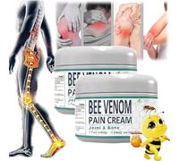 Bee Venom Pain and Bone Healing Cream - Ultra Strength Pain Relief, Bee Venom Joint And Bone Healing Cream,Bee Venom Pain Cream,New Zealand Bee Venom Cream,Provides for Back,Neck,Hands,Feet. (2 Pcs)