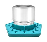 Bee Water Feeder - Hexagon Shape Outdoor Hydration Jar, Pollinator Drinking Station Tool, Transparent Garden Accessory, for Backyard Lawn Farm Flower Bed Ecosystem Support Use