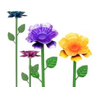 Bee Water Station - 4Pcs Flower Shape Butterfly Feeder | Bee Bath Waterer | Wrought Iron Petal Bird Feeder, Outdoor Patio Planter, Bird Bath, Bee and Butterfly Water Dispenser
