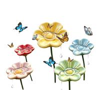 Bee Water Station - Ceramic Flower Shape, Five Piece Decor, Garden Hydratio | Pollinator Watering Station Bee Water Station Ceramic Flower Shape Decor 5 PieFlower Bed Garden Path Patio Lawn Porch Balcony
