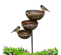 Bee Water Station - Outdoor Garden Hydration Dish for Bees for Backyard Yard Use | Shallow Resin Basin with Landing Stones, Pollinator Friendly Water Feeder for Garden Plants Patio Decor