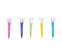 Bee Waterer, 5-Piece Resin Weatherproof Bee Sipping Flower Cups for Garden, Patio, Balcony, Backyard, Terrace, Yard, Farm, Outdoor Bees Care and Decoration