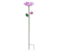 Bee Waterer Feeder, Flower Shaped Bath, Hummingbird Drinker Bowl, Garden Water Dish Easy Fill, Lawn Patio Balcony Farm Landscape Planter Outdoor Pollinator Hydration Decor