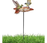 Bee Watering Cups - Metal Decorative Outdoor, Pollinator Feeder Durable Garden Water Station for Bees and Birds Easy Access Hydration Cups for Backyard Patio Yard House Garden Beekeepers Nature Lovers