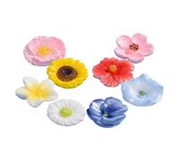 Bee Watering Feeder - 8 Pieces Aesthetic Weatherproof Flower | Floating Bee Station Outdoor Decor | for Garden Patio Balcony Pond Park Pet Wild Bird Butterfly Hummingbird