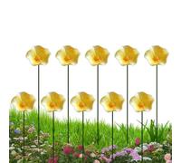 Bee Watering Station - 10PCS Ceramic Flower 7.87in Garden Stakes