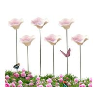 Bee Watering Station 6 Pieces Flower BD Bird Baths Butterfly feederird Bath | Bee Water Station for Butterfly Bird Outdoor Garden Patio Lawd bird baths butterfly feeders outdoor feeding stationsn Balcony