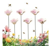 Bee Watering Station - Ceramic Flower Drinking Cups | Garden Pollinator Wat