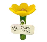 Bee Watering Station - Flower Shaped Outdoor Feeder | Butterfly and Pollinator Drinking Bowl with Petal Design, Ideal for Garden, Backyard, Farm, Patio, Lawn, Balcony, Planter, Courtyard