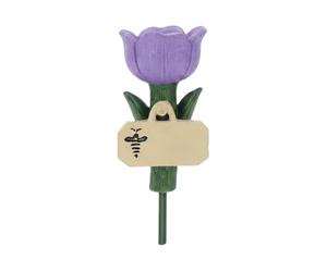 Bee Watering Station, Flower Shaped Resin Garden Feeder, Decorative Outdoor Bee and Hummingbird Water Dish, Durable Weather Resistant Craft Finish, Garden Wildlife Accessory, Backyard Courtyard